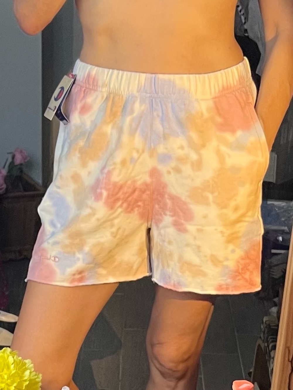 Champion Pastel Tie-Dye Shorts Brand New w/Tags, Size Small